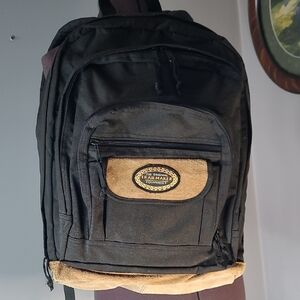 Stylish Black and Tan Backpack